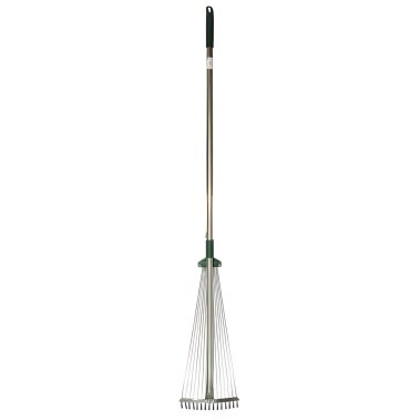 фото Грабли веерные RACO 175-550 мм, регулир. ручки 1,2 м, 15 кругл. зубцов, гальван. покр. 4231-53/743