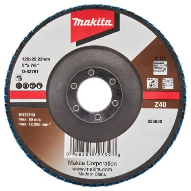 фото Диск лепестковый 125 мм P40 (металл) MAKITA D-63781