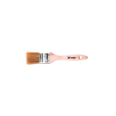 фото Кисть плоская "Евро"1,5", натуральная щетина, деревянная ручка// МТХ 83052