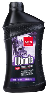 фото Масло AEG Ultimate SAE 5W30 1 л (полусинтетическое, для 4-тактных двигателей) 30621