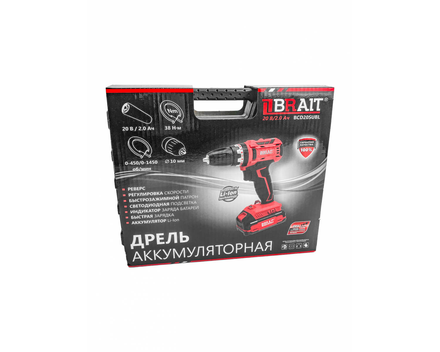 фото Дрель аккумуляторная BRAIT BCD20SUBL-1