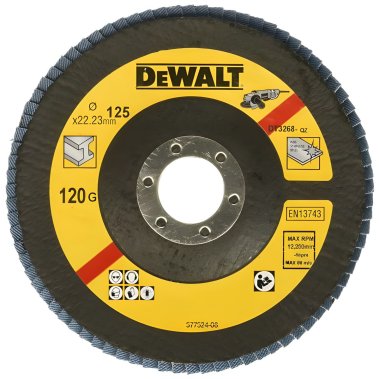 фото Круг лепестковый 125 х 22.2 мм, 120G, тип 29 Extreme DeWalt DT3268-QZ