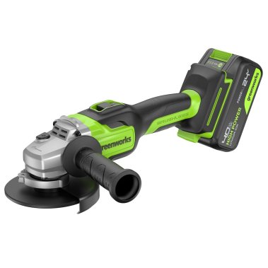 фото Шлифмашина угловая аккумуляторная GREENWORKS GD24AG 3200207CUB