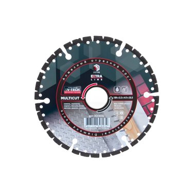 фото Диск алмазный 125 х 2.2 х 4.0 х 22.2 мм MultiCut Extra Line (универсальный) DIAM 000692