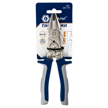фото Плоскогубцы рычажные 180 мм КОБАЛЬТ 244-179