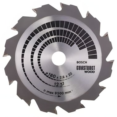 фото Диск пильный 160 х 20/16 мм 12T Construct BOSCH 2608640630