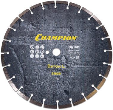 фото Диск алмазный 350 х 25,4 мм (старый бетон, железобетон) Concremax CHAMPION C1629