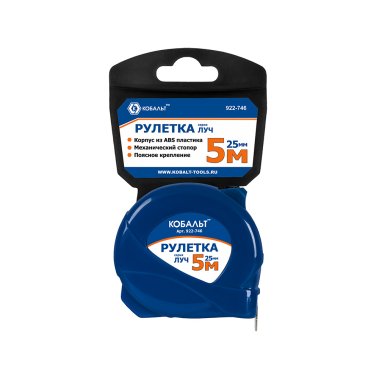 фото Рулетка 5 м х 25 мм Луч КОБАЛЬТ 922-746