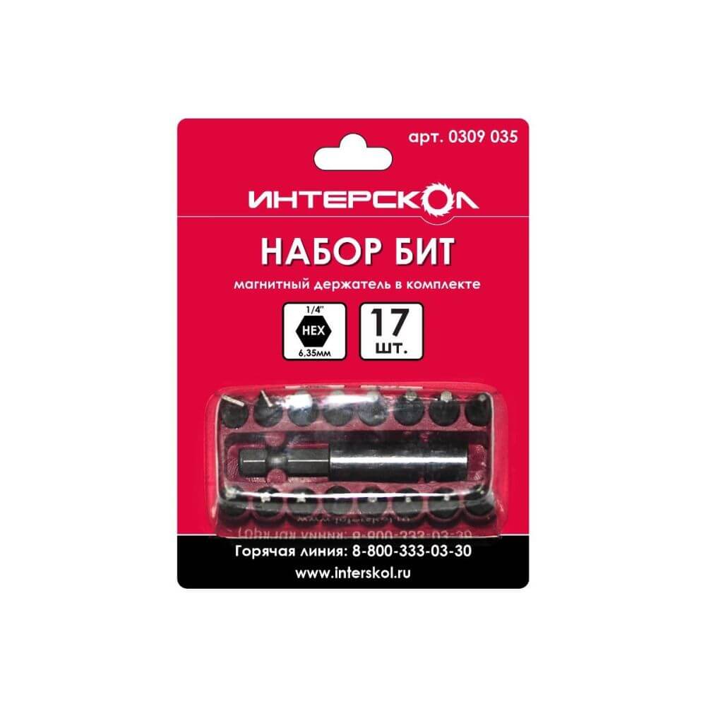 фото Дрель аккумуляторная ИНТЕРСКОЛ ДА-18ЭР 35 (2 АКБ х 2.0Ah, Li-Ion) ПРОМО + набор 17 пр.