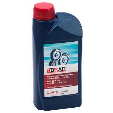 фото Масло BRAIT 1 л трансмиссионное  API GL-4 SAE 8OW90 Ultra (светлое) 07.01.020.079