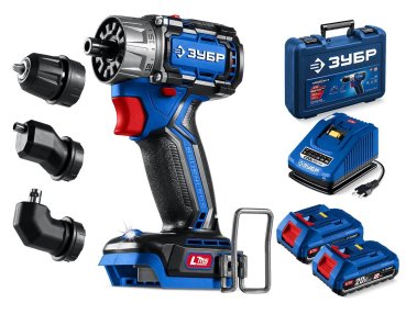 фото Дрель аккумуляторная ЗУБР КОМПАКТ Комби №2 DB-50-22-H3 LMS Профессионал (кейс)
