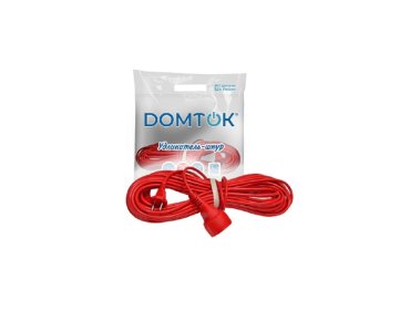 фото Удлинитель-шнур 40 м (ПВС 2 х 1.0, б/з, 2200 Вт) DOMTOK УТ000344337
