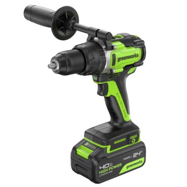 фото Дрель-шуруповерт аккумуляторная ударная GREENWORKS GD24DD140 3707607CUB