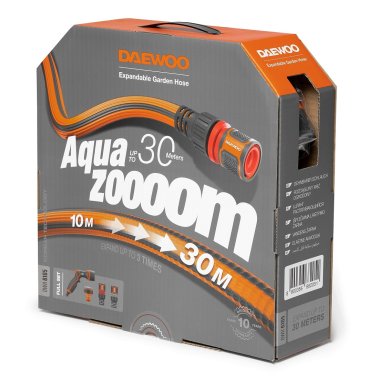 фото Шланг Aquazoom 30 м, 1/2'' (13 мм), с набором для полива DWH 6105 DAEWOO