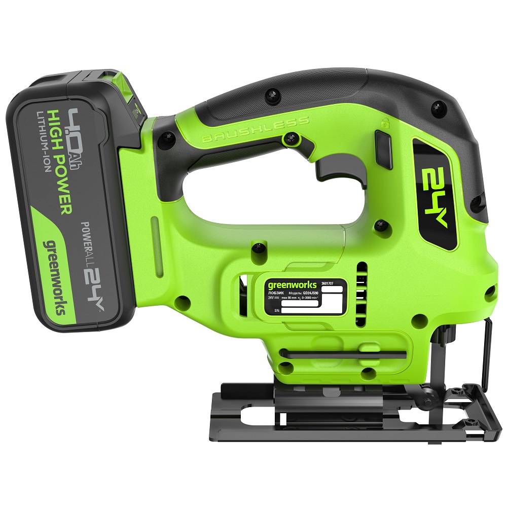 фото Лобзик аккумуляторный GREENWORKS GD24JS90 3601707CUB