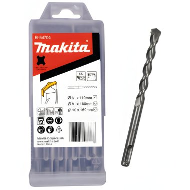 фото Набор буров 5 шт. (6, 8, 8, 10, 10 мм) SDS-Plus Centering tip MAKITA B-54704