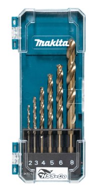 фото Набор сверл по металлу 6 шт. (2,3,4,5,6,8 мм) HSS-Co MAKITA D-75758