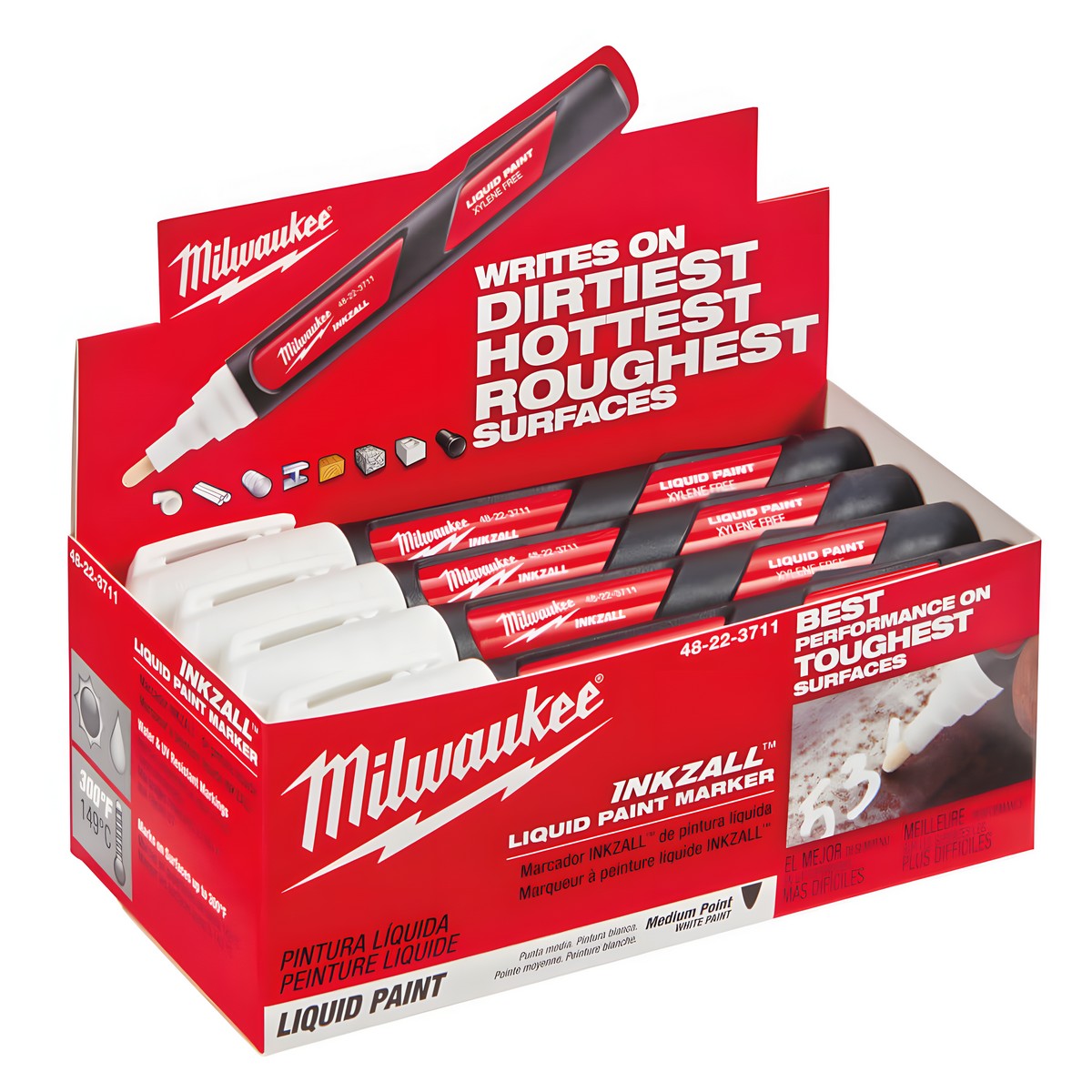 фото Маркер-краска, белый LP INKZALL MILWAUKEE 48223711