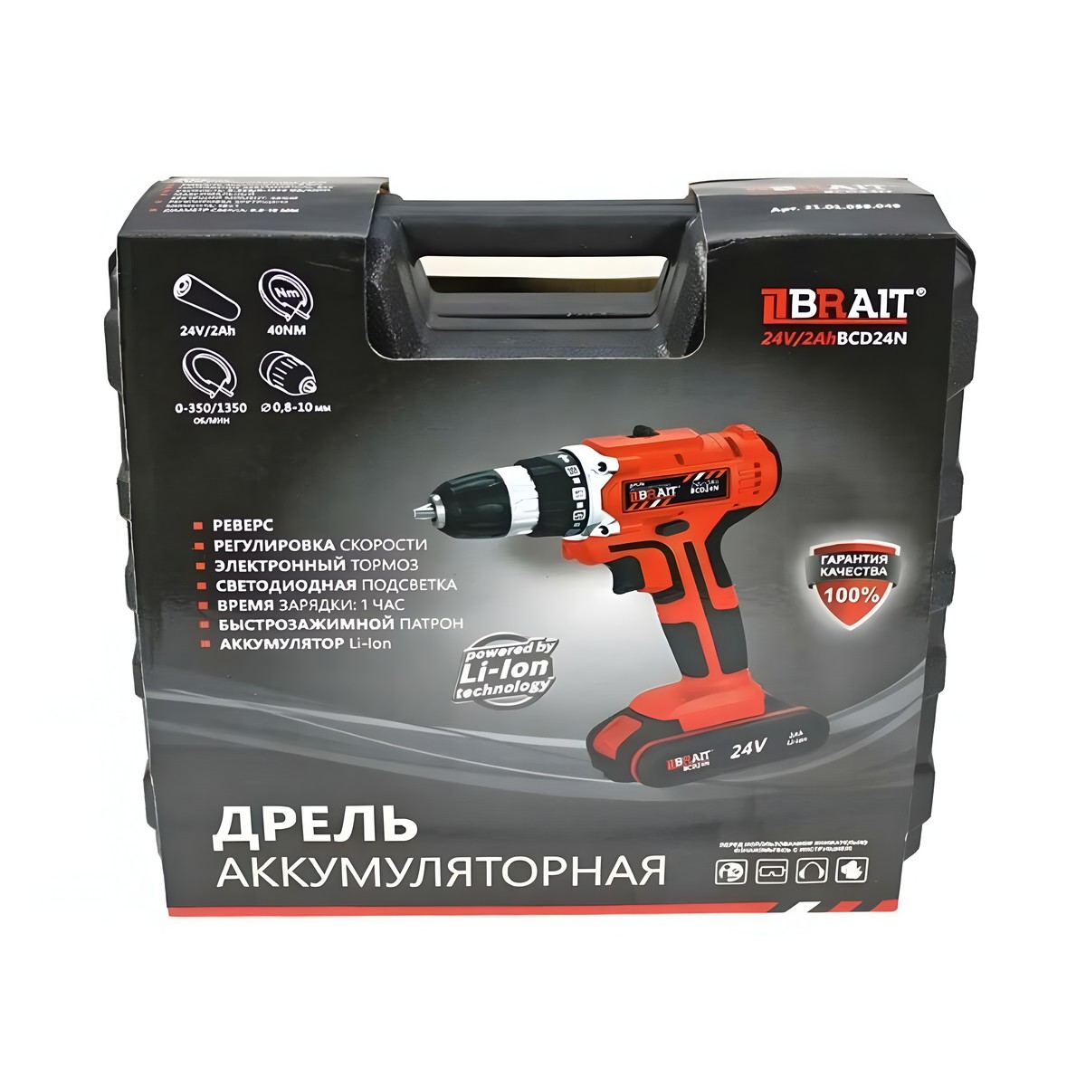 фото Дрель аккумуляторная BRAIT BCD24N
