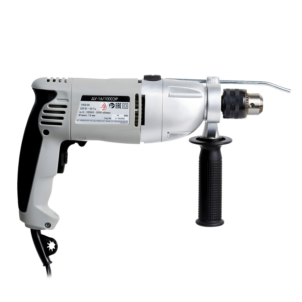 фото Дрель ударная ИНТЕРСКОЛ ДУ-16/1000ЭР