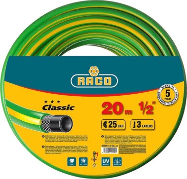 фото Шланг 1/2'' 20 м (25 атм., армированный, 3-х слойный) RACO Classic 40306-1/2-20_z01