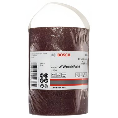 фото Рулон шлифовальный 115 х 5000 мм P80 Expert for Wood + Paint BOSCH 2608621465