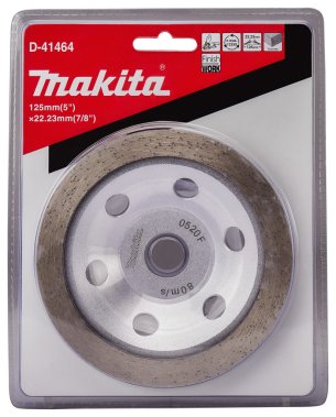 фото Чашка алмазная шлифовальная 125 мм х 22.23 мм Standard MAKITA (финиш. шлиф.) D-41464
