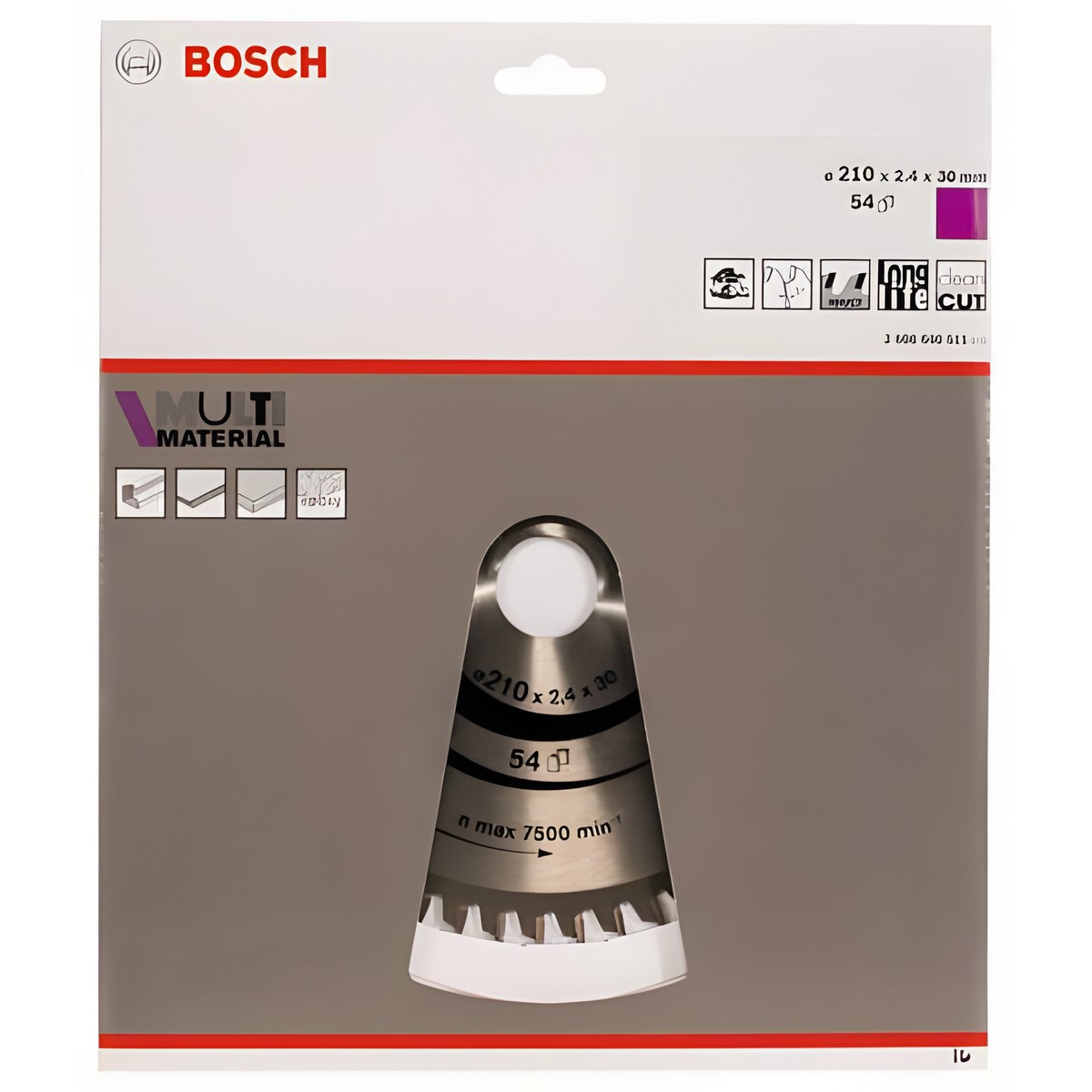 фото Диск пильный 210 х 30 мм 54T MultiMaterial BOSCH 2608640511