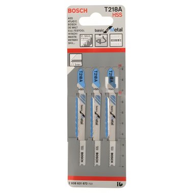 фото Полотно пильное T 218 A Basic for Metal (3 шт.) BOSCH 2608631672