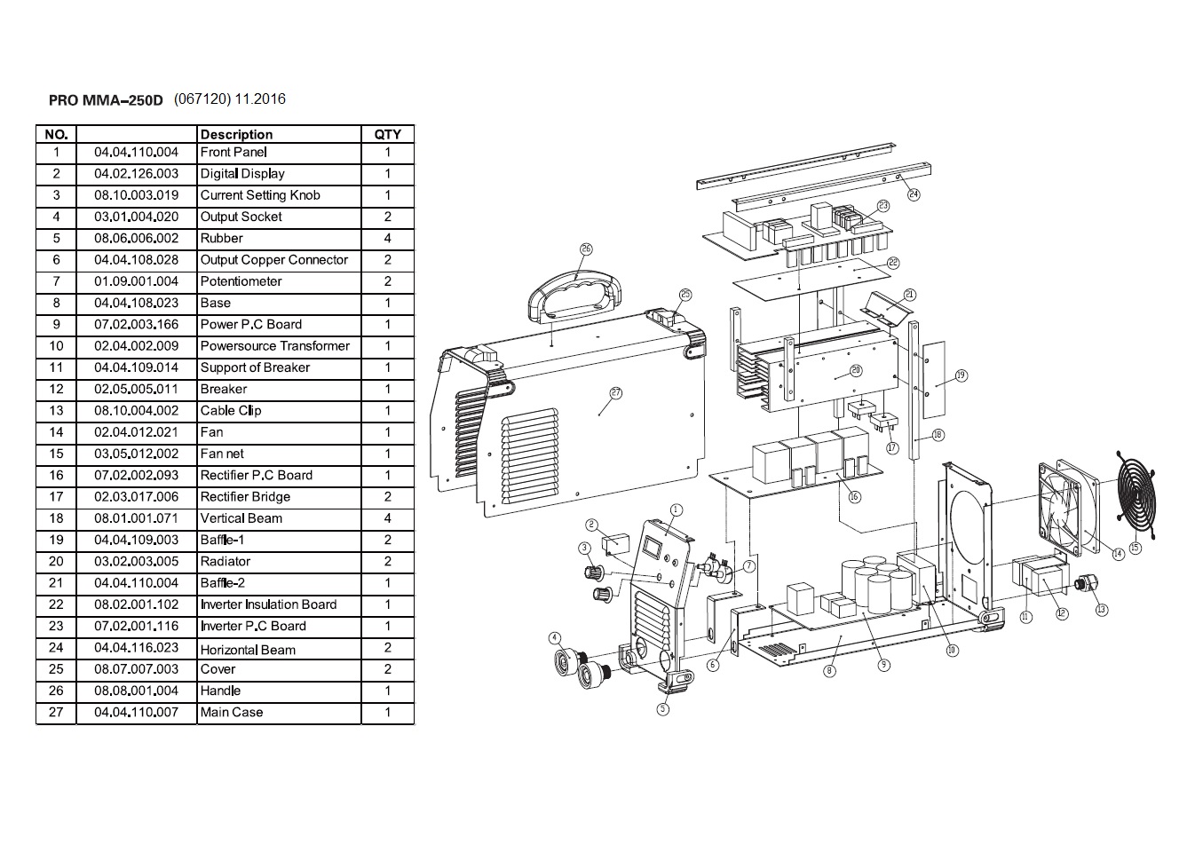 фото Сварочный инвертор TSS PRO MMA-250D