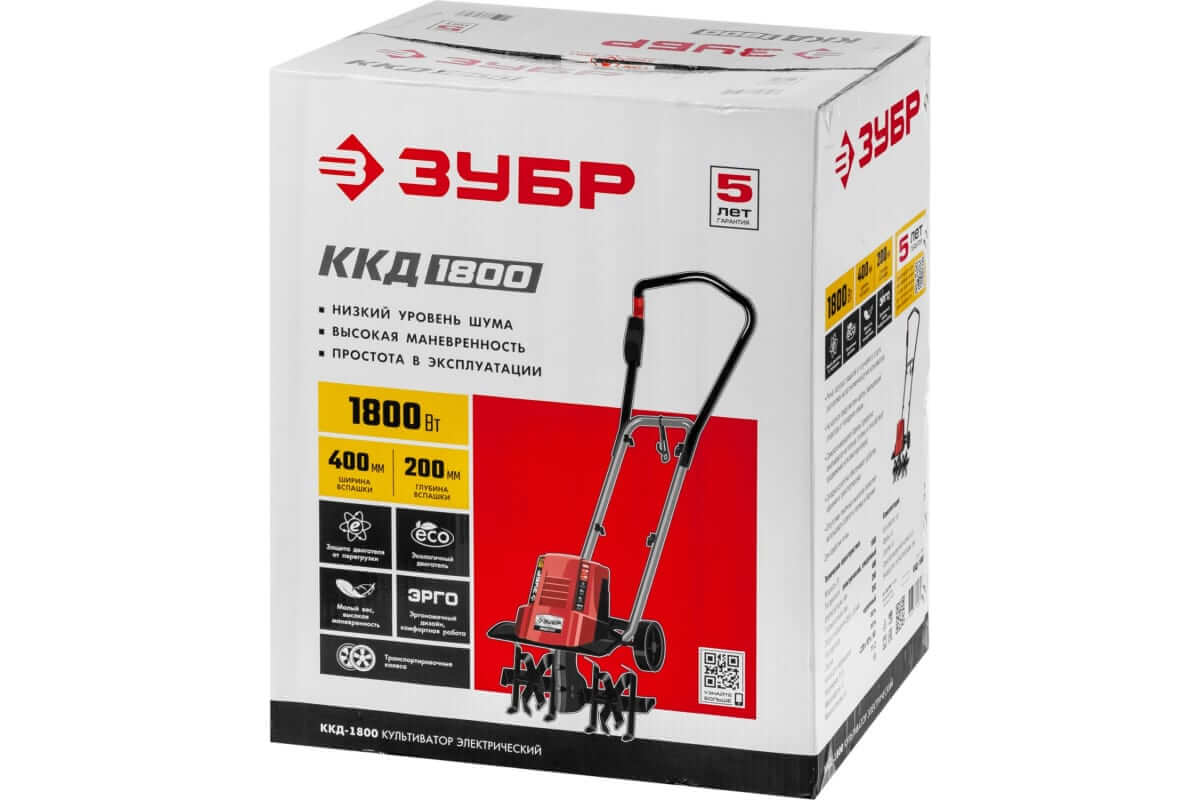 фото Культиватор электрический ЗУБР ККД-1800
