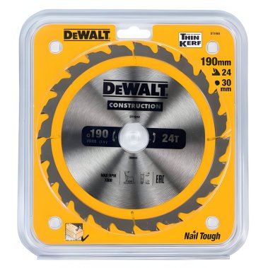фото Диск пильный 190 х 30 мм 24T CONSTRUCTION DeWalt DT1944