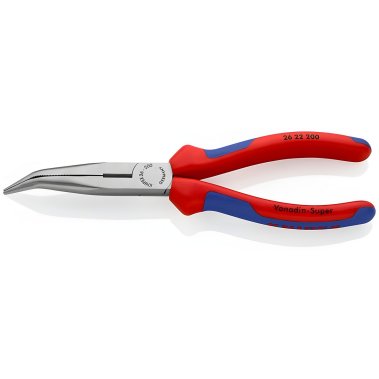 фото Длинногубцы изогнутые 200 мм (черн) KNIPEX KN-2622200