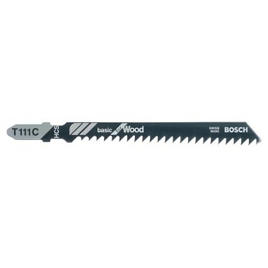 фото Полотно пильное T 111 C Basic for Wood (5 шт.) BOSCH 2608630033