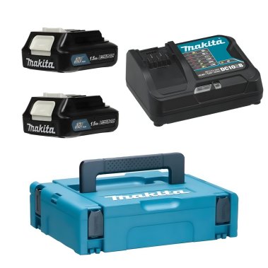 фото Набор (DC10SB + BL1016B - 2 шт., 1.5Ah, Li-Ion, MakPac) MAKITA 197652-7