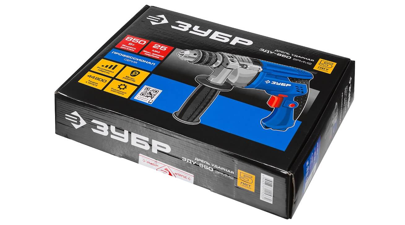 фото Дрель ударная ЗУБР ЗДУ-850 ЭРММ2