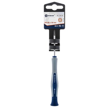 фото Отвертка PH 00 х 50 мм (двухкомпонентная рукоятка) Ultra Grip КОБАЛЬТ 245-251
