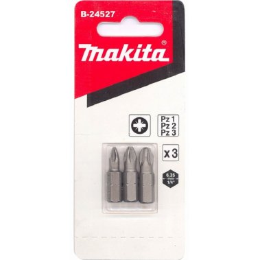 фото Набор бит PZ1/PZ2/PZ3 х 25 мм C-form (3 шт.) MAKITA B-24527