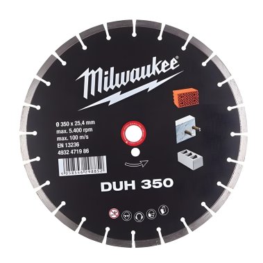 фото Диск алмазный DUH 350 мм MILWAUKEE 4932478707