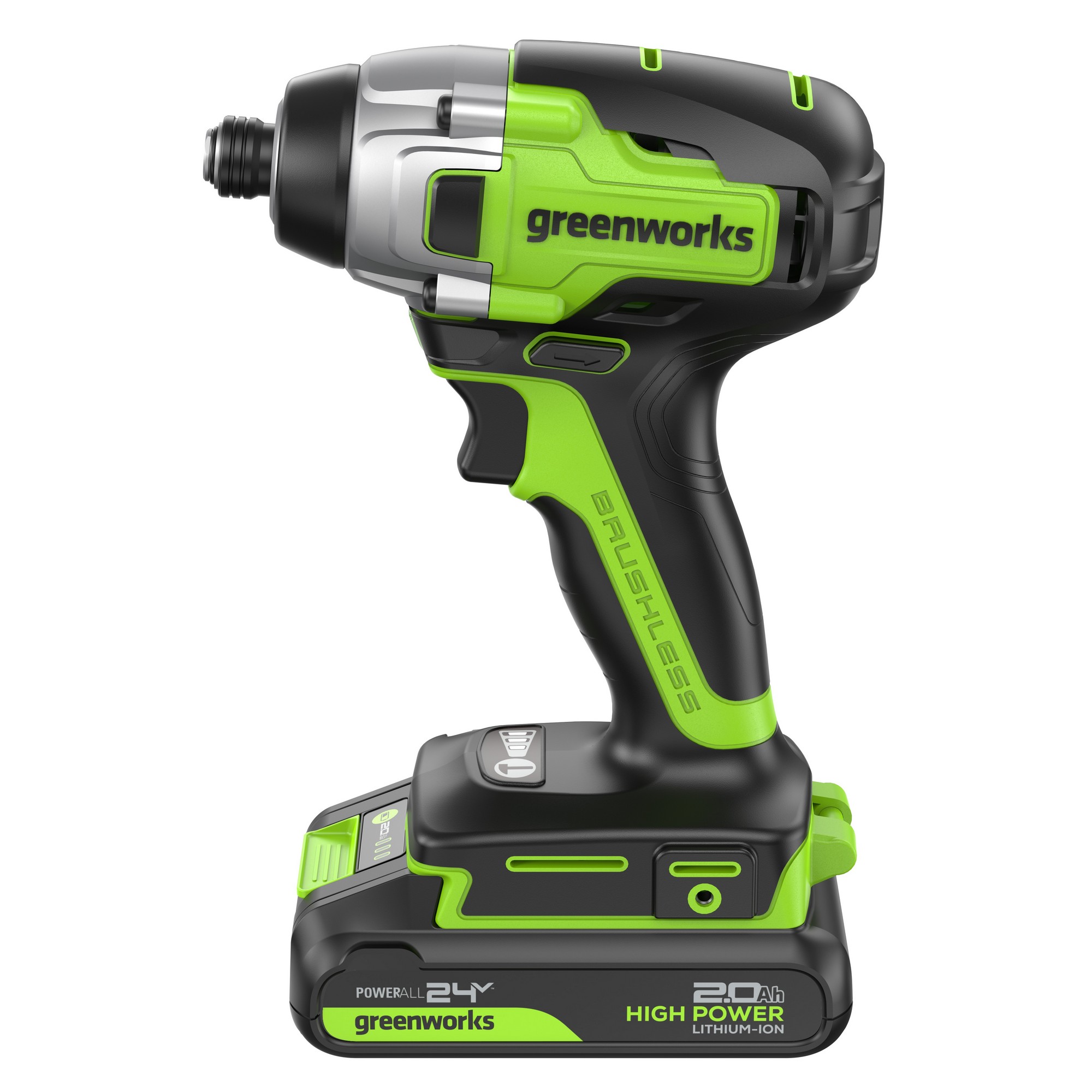 фото Винтоверт аккумуляторный ударный GREENWORKS GD24ID3K2 3802807CUA