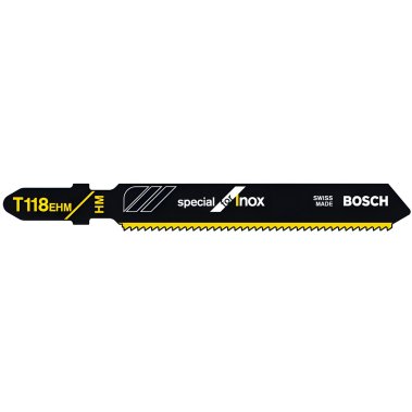 фото Полотно пильное T 118 EHM Special for Inox (3 шт.) BOSCH 2608630665