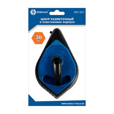 фото Шнур разметочный 30 м (пласт. корпус) КОБАЛЬТ 907-231