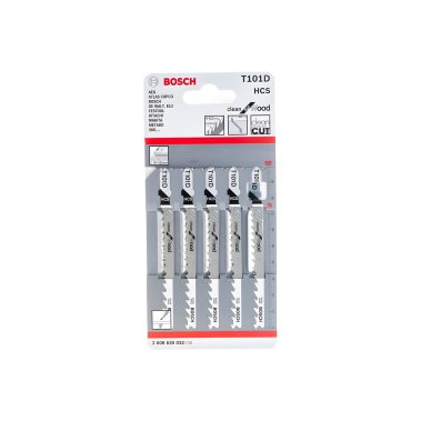 фото Полотно пильное T 101 D Clean for Wood (5 шт.) BOSCH 2608630032