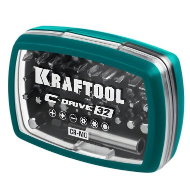 фото Набор бит 32 пр. + адаптер (в боксе) G-Drive 32 KRAFTOOL 26067-H32