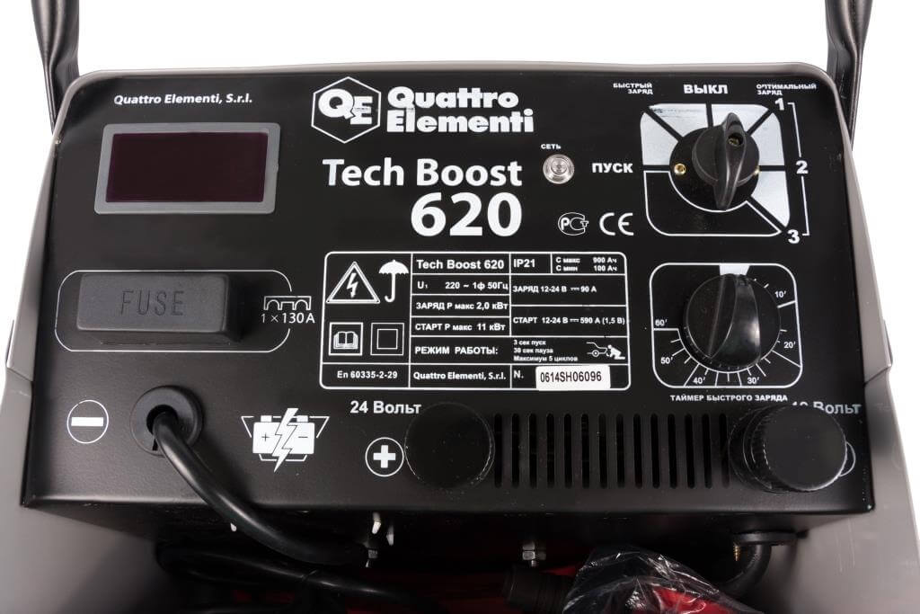 фото Пуско-зарядное устройство QUATTRO ELEMENTI Tech Boost 620