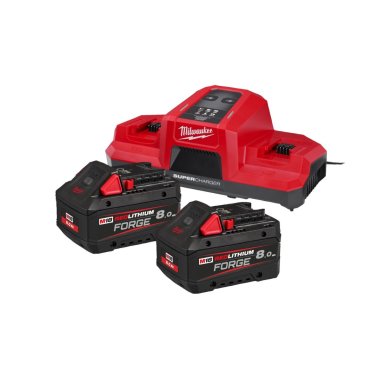 фото Набор M18 FORGENRG-802DBSC (2 х M18 FB8 FORGE, 8,0 Ач + ЗУ M18 DBSC) MILWAUKEE 4933498616