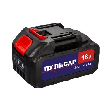 фото Аккумулятор ПУЛЬСАР (14,4 В, 4,0 Ач, Li-Ion, коробка) 918-626