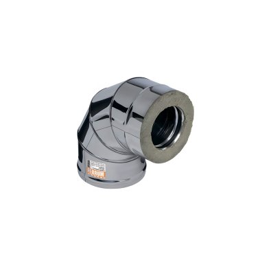 фото Сэндвич-колено 90* d150х250 (430/0,8 мм + нерж.) ФЕРРУМ