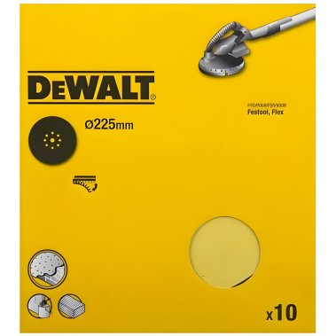 фото Лист шлифовальный 225 мм P60 (1 шт., 8 отв.) DeWalt DT3164-QZ