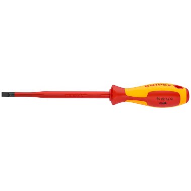фото Отвертка диэлектрическая SL 6.5 х 1.2 х 150 мм (тонкая) VDE KNIPEX KN-982065SL